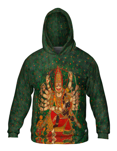 India - "Demon Hindu God" Mens Hoodie Sweater