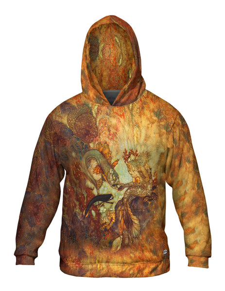 Frederic Leighton - "Mermaid Feeding Fish"&nbsp;Mens Hoodie Sweater