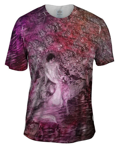 "Mermaid Lover On Boat" Mens T-Shirt