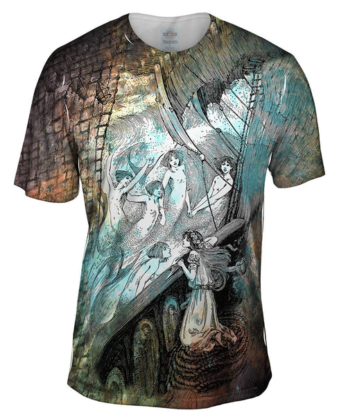 Helen Stratton - "Sisters Rising Out Of The Flood" (1899) Mens T-Shirt