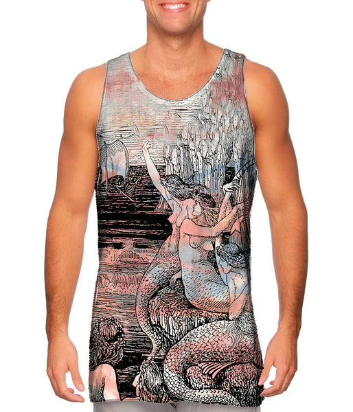 Walter Crane - "Mermaids Waving At Ship"&nbsp;Mens Tank Top