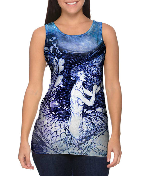 Arthur Rackham - "Mermaid Gold Emblems " Womens Tank Top
