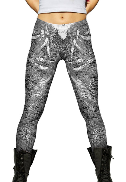 Louis Rhead - "Mermaid Flipper Hands"&nbsp;Womens Leggings