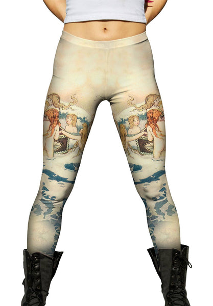 Warwick Goble - "Mermaids Find Baby"&nbsp;Womens Leggings