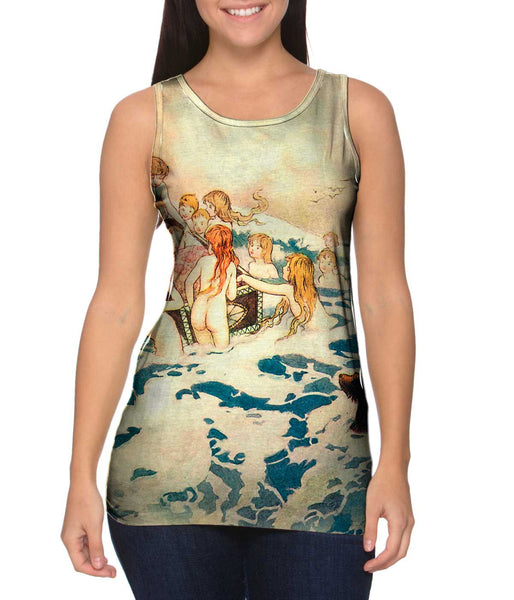 Warwick Goble - "Mermaids Find Baby" Womens Tank Top