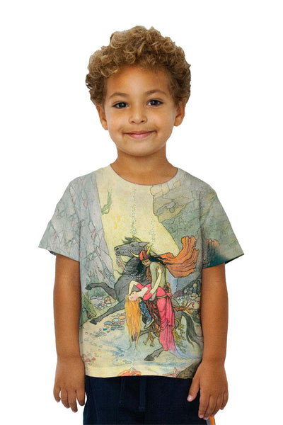 Kids Warwick Goble - "Viking And Damsel Pink Dress"&nbsp;Kids T-Shirt