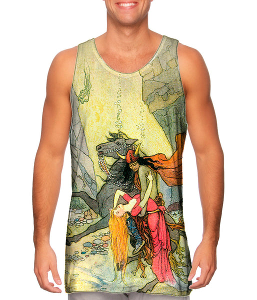 Warwick Goble - "Viking And Damsel Pink Dress"&nbsp;Mens Tank Top