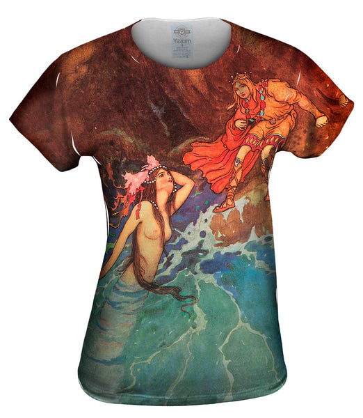 Warwick Goble - "Mermaid Pink Headdress" Womens Top