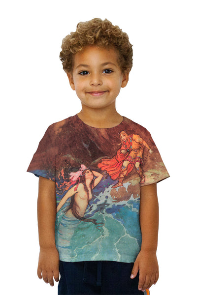 Kids Warwick Goble - "Mermaid Pink Headdress"&nbsp;Kids T-Shirt