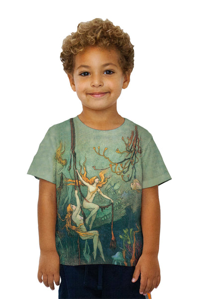 Kids Warwick Goble - "Mermaid On Trapeze"&nbsp;Kids T-Shirt