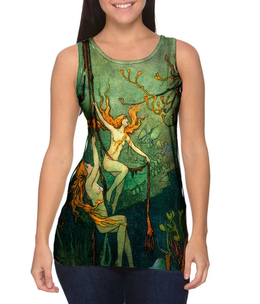 Warwick Goble - "Mermaid On Trapeze"&nbsp;Womens Tank Top