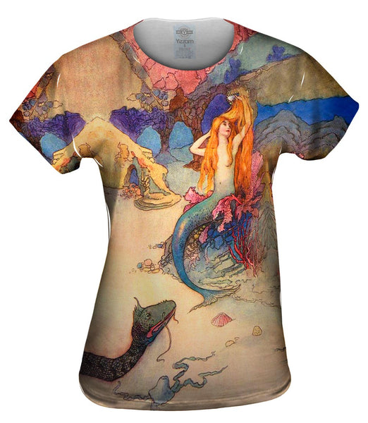 Warwick Goble - "Mermaid Combing Hair" Womens Top