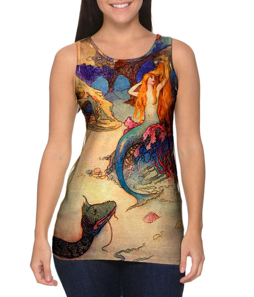 Warwick Goble - "Mermaid Combing Hair"&nbsp;Womens Tank Top