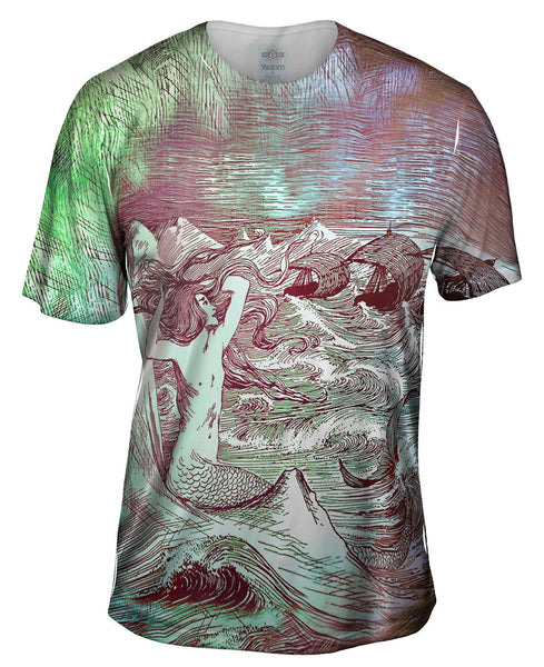 Helen Stratton - "Mermaid Three Sails" Mens T-Shirt