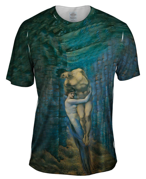 Edward Burne Jones - "Mermaid Hugging Man" Mens T-Shirt