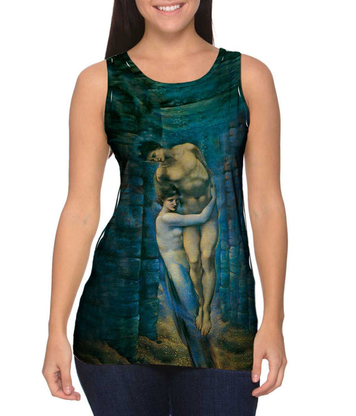 Edward Burne Jones - "Mermaid Hugging Man"&nbsp;Womens Tank Top