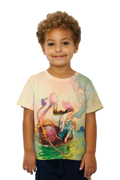 Kids Warwick Goble - "Mermaid Octopus Sailing"&nbsp;Kids T-Shirt