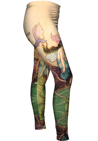 Warwick Goble - "Mermaid Octopus Sailing" Womens Leggings