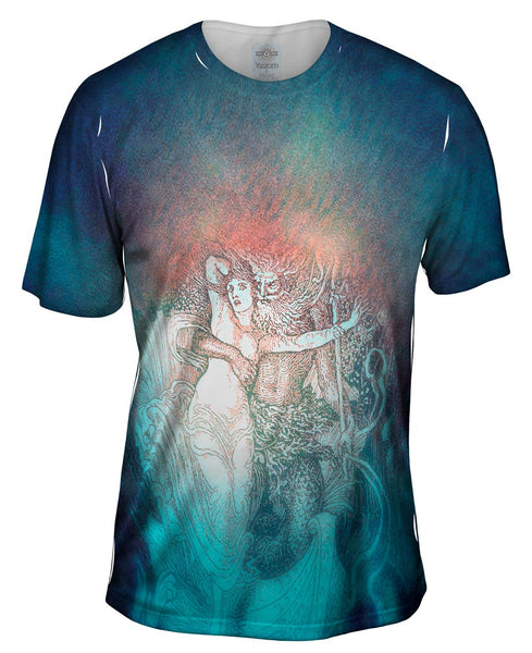 Walter Crane - "Mermaid And Witch" Mens T-Shirt