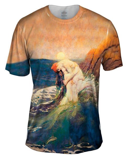 Howard Pyle - "The Mermaid" (1910) Mens T-Shirt