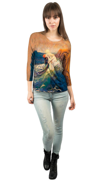 Howard Pyle - "The Mermaid" (1910)&nbsp;Womens 3/4 Sleeve