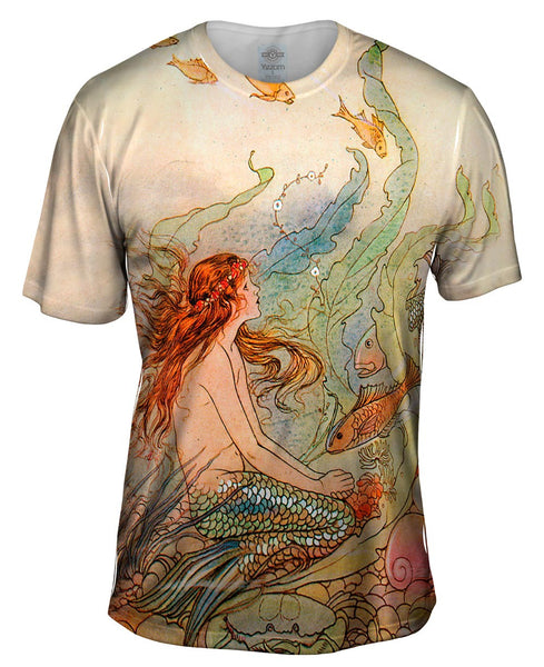 Elenore Plaisted Abbott - "The Mermaid And The Flower Maiden" Mens T-Shirt