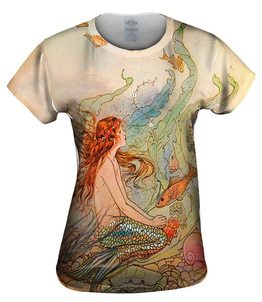 Elenore Plaisted Abbott - "The Mermaid And The Flower Maiden" Womens Top