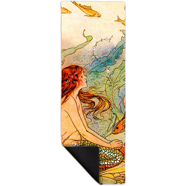 Elenore Plaisted Abbott - "The Mermaid And The Flower Maiden" Yoga Mat