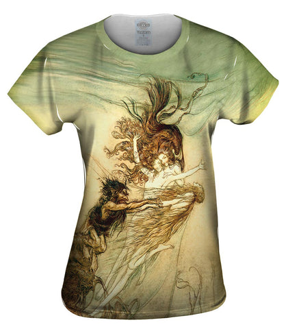 Arthur Rackham - "Rhine Maidens Tease" (1910)