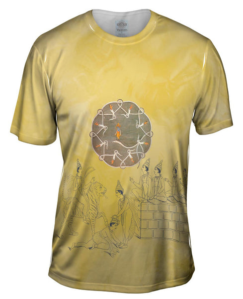 India - "Krishna And The Serpent Kaliya" Mens T-Shirt