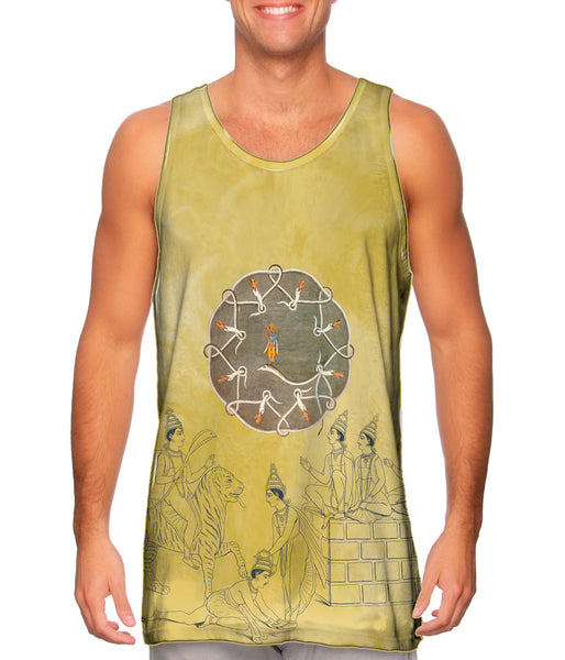 India - "Krishna And The Serpent Kaliya"&nbsp;Mens Tank Top