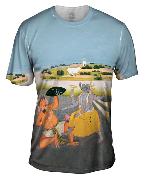 India - "Incarantion Of Vishnu As Boar" Mens T-Shirt