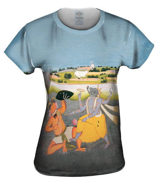 India - "Incarantion Of Vishnu As Boar" Womens Top