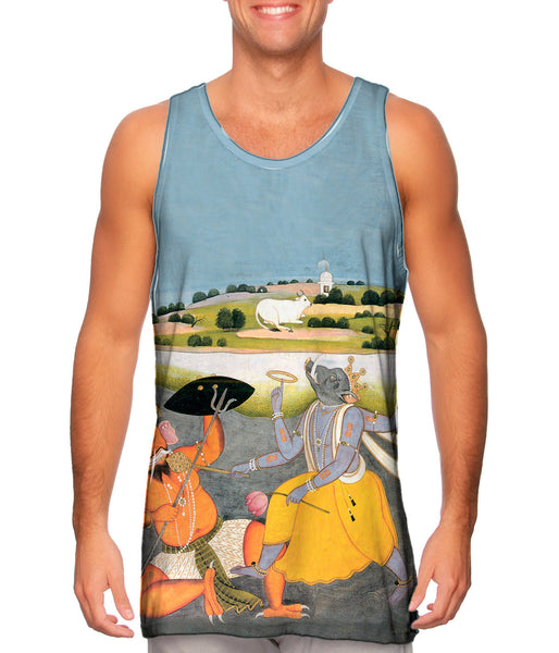 India - "Incarantion Of Vishnu As Boar"&nbsp;Mens Tank Top