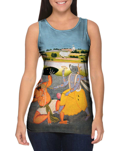 India - "Incarantion Of Vishnu As Boar"&nbsp;Womens Tank Top