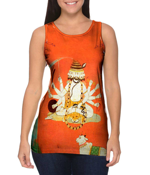 India - "Shiva With Sacred Bull"&nbsp;Womens Tank Top