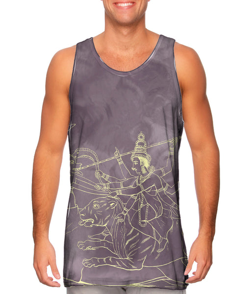 India - "Durga Slaying Mahishasura"&nbsp;Mens Tank Top