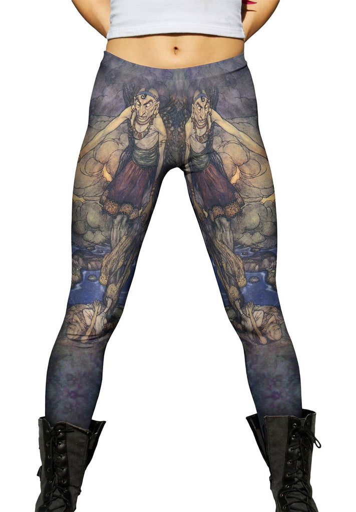 Indian Genie Awakening Womens Leggings Yizzam