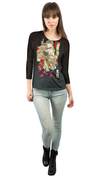 Japan - "Chogai Takuto Stupa"&nbsp;Womens 3/4 Sleeve