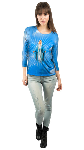 "Blessed Virgin Mary" Womens 3/4 Sleeve