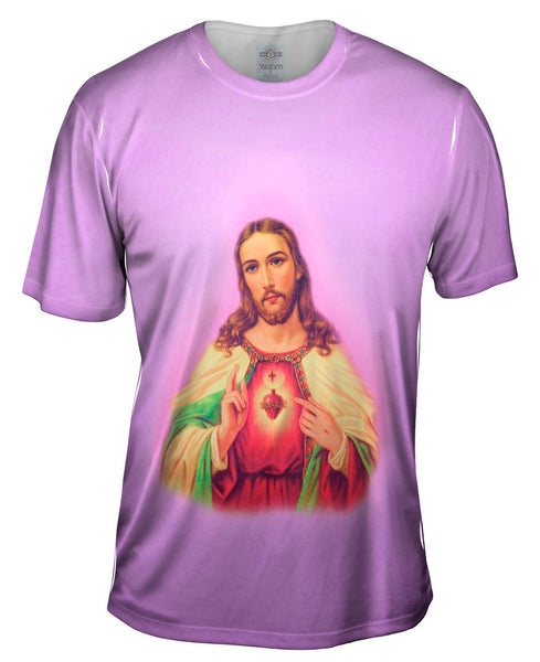"Blessing Jesus Pink" Mens T-Shirt