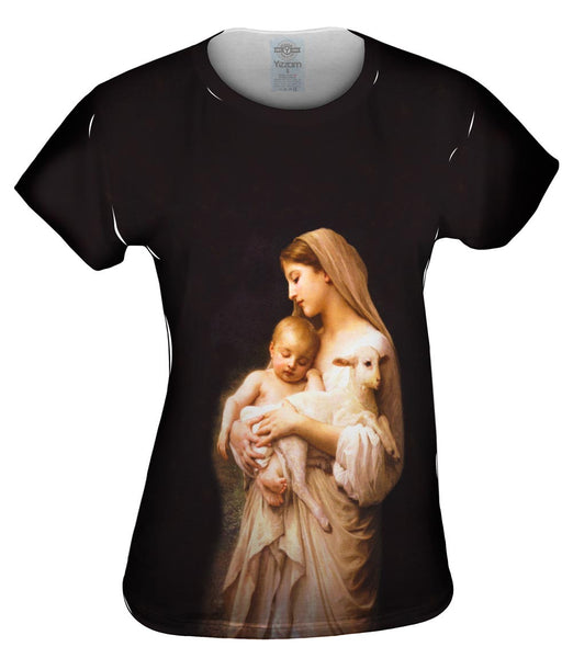 "Virgin Mary Jesus and a lamb" Womens Top