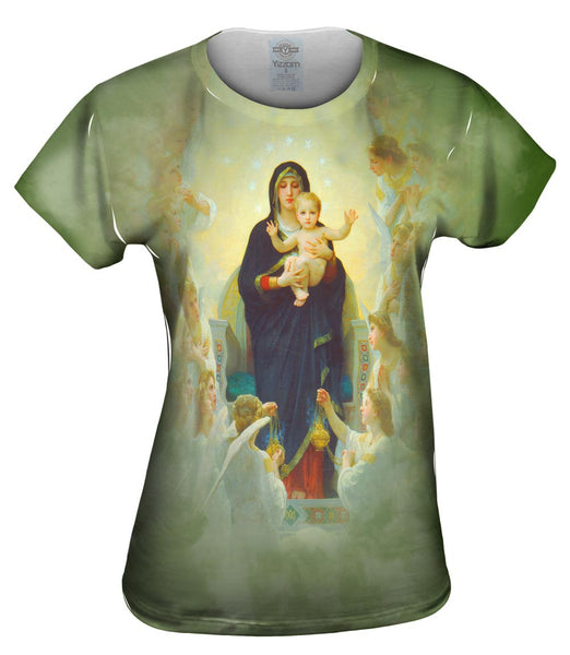 William Adolphe Bouguereau - "Virgin with Jesus and Angels" Womens Top