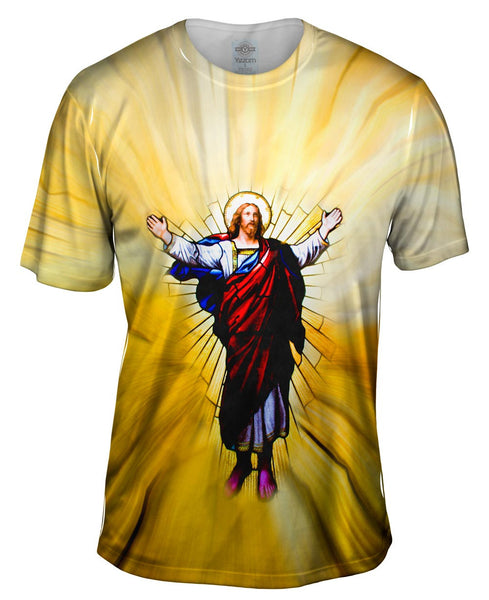 "Stained Glass Christ" Mens T-Shirt