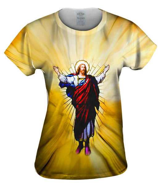 "Stained Glass Christ" Womens Top