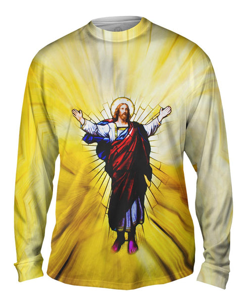 "Stained Glass Christ" Mens Long Sleeve