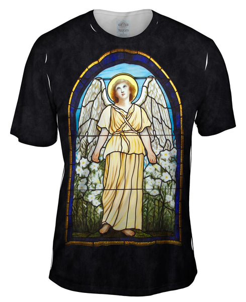 "Stained Glass Angel" Mens T-Shirt
