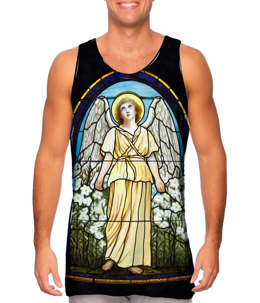 "Stained Glass Angel" Mens Tank Top