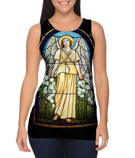"Stained Glass Angel" Womens Tank Top