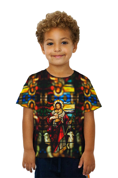 Kids "St Johns Ashfield Stained Glass Good Shepherd" Kids T-Shirt